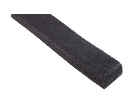 Taśma piankowa, 10m x 25mm x 10mm, kolor: Czarny, RS PRO