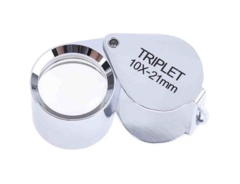 Szkło powiększające, typ: Ręczna lupa, powiększenie: 10, śr.: 21mm