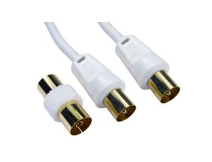 Adapter Żeńskie 3,5 mm stereo (1) na Męskie RCA (1)
