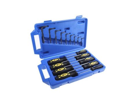 Zestaw kluczy Torx typu L, 18 szt., RS PRO