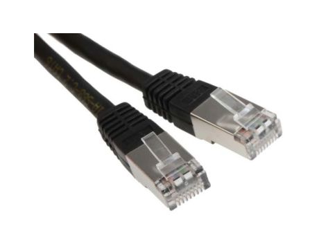 Kabel kategorii 6, Czarny, Wtyk RJ45/męski RJ45dł.: 3m, mat. koszulki: PVC