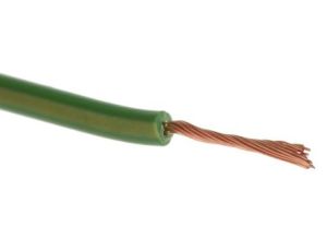 Kabel trzynormowy, dł. 100m 0,5 mm, 11 A, 1 kV DC, 600 V AC, Maks. +105C Zielony/Żółty Zgodność z trzema normami, RS