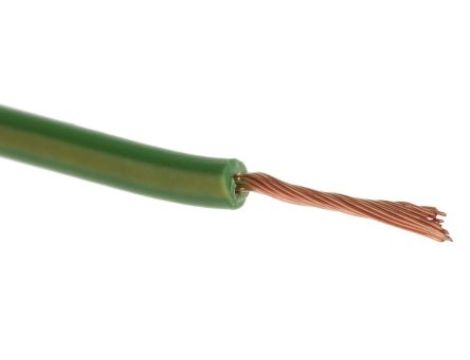 Kabel trzynormowy, dł. 100m 0,5 mm, 11 A, 1 kV DC, 600 V AC, Maks. +105C Zielony/Żółty Zgodność z trzema normami, RS