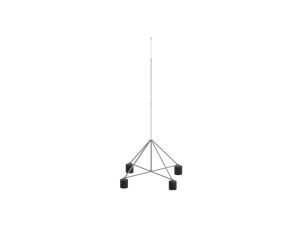 Maszt izolowany na czworonogu do zwodów poziomych wysokich 5m aluminium/ocynk ogniowy 65.5 AL/OG IZ 4P CZ 65345092