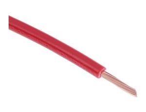 Kabel trzynormowy, dł. 100m 1 mm, 17 A, 1 kV DC, 600 V AC, Maks. +105C Czerwony Zgodność z trzema normami, RS PRO