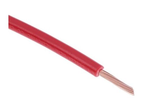 Kabel trzynormowy, dł. 100m 1 mm, 17 A, 1 kV DC, 600 V AC, Maks. +105C Czerwony Zgodność z trzema normami, RS PRO