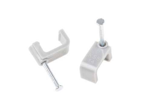 Spinka do kabli Prostokątna obejma do kabli, 6mm, materiał: PE, 9.4 x 13.5 x 11.6mm, RS PRO