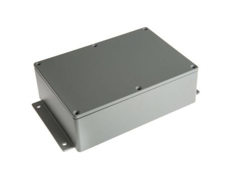 Obudowa ekranowana Szary z kołnierzem IP66 Silikon, 202 x 120.8 x 54.9mm, RS PRO