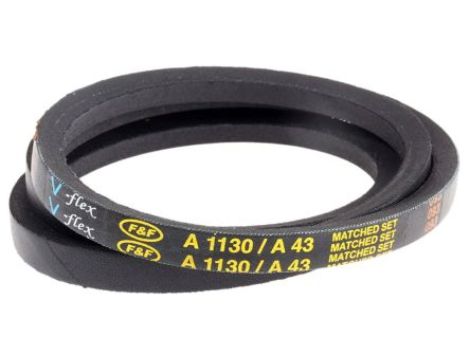 Pas napędowy, profil A, materiał: PET, guma, 13mm x 8mm x 1.1m, RS PRO