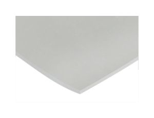 Arkusz z gąbki gumowej, Biały, 1.25g/cm, 600mm x 600mm x 1.5mm, RS PRO