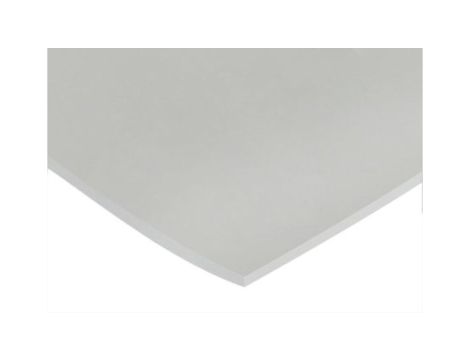 Arkusz z gąbki gumowej, Biały, 1.25g/cm, 600mm x 600mm x 1.5mm, RS PRO