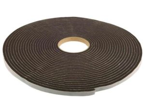 Taśma piankowa, 15m x 12mm x 6mm, kolor: Czarny, RS PRO