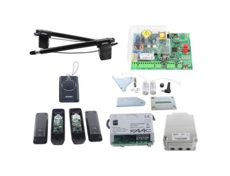 Zestaw FAAC - ALFA 414 230v napęd do bramy uchylnej dwuskrzydłowej 2x3m