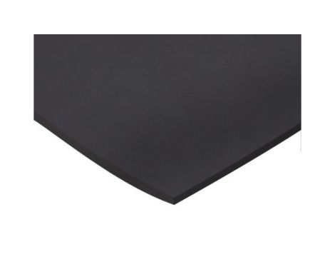 Arkusz gumy, Czarny, 1.4g/cm, 1m x 600mm x 6mm, RS PRO
