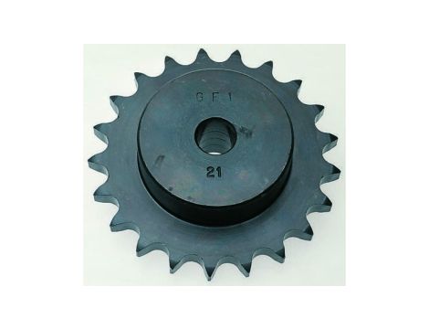 Koło łańcuchowe drabinkowe, 21 zębów, 06B-1, Pilot, śr otworu: 14mm, śr toczna: 63.91mm, Stal