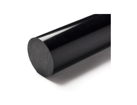 Pręt nylonowy, Ø 130mm x 500mm, kolor: Czarny