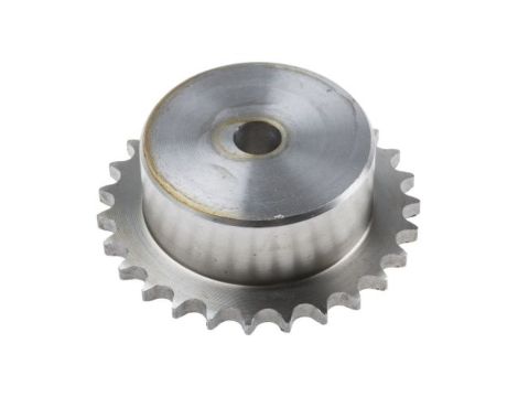 Koło łańcuchowe drabinkowe, 27 zębów, 06B-1, Pilot, śr otworu: 14mm, śr toczna: 82.05mm, Stal