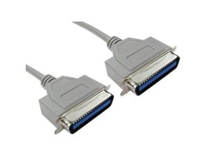 Kabel równoległy, 3m, Drukarka, Szary, Aluminium/mylar