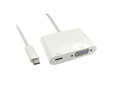 Adapter, do wyświetlaczy: 1, USB C, USB 3.1, VGA