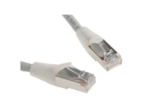 Kabel kategorii 6, Szary, Wtyk RJ45/męski RJ45dł.: 500mm, mat. koszulki: LSZH