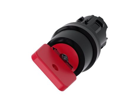 Przełącznik z kluczem 22mm tworzywo 2 poz O-I OMR nr zamka 73037 czerwony klucz w poz O SIRIUS ACT 3SU1000-4FF01-0AA0