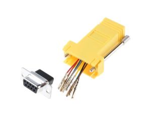 Adapter do złączy RJ, 9-stykowe D-sub żeńskie, RJ45 żeńskie