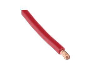 Jednożyłowy kabel sterowniczy CSA 10 mm, Maks. +70C 600 V Czerwony, RS PRO