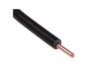 Jednożyłowy kabel sterowniczy CSA 1 mm, Maks. +70C 600 V Czarny, RS PRO