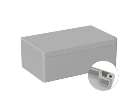 Obudowa ogólnego użytku ekranowana Szary IP66 Silikon, 120 x 200 x 75mm, RS PRO 5U3