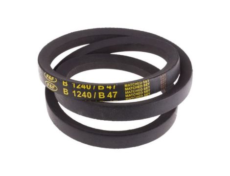 Pas napędowy, profil B, materiał: PET, guma, 17mm x 11mm x 1.2m, RS PRO