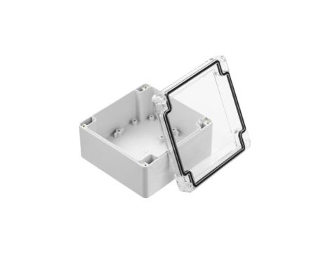 Obudowa ekranowana Szary IK07, IP67 Poliuretan, 119.8 x 119.8 x 60.1mm, RS PRO