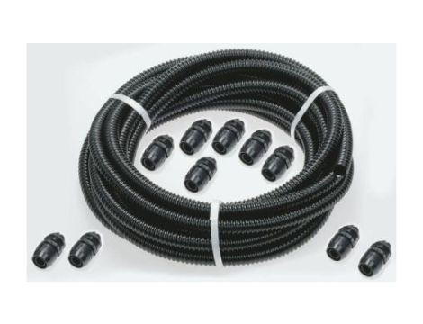 Zestaw przewodu elastycznego, Ø 20mm, dł. 10m, materiał: PVC, kolor: Czarny, IP54, IP55, IP67, RS PRO