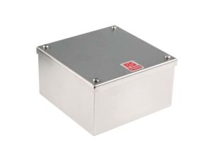 Obudowa do adaptacji, Stal nierdzewna 304 Satynowy 0 Knockouts 160mm x 160 mm x 85mm RS PRO