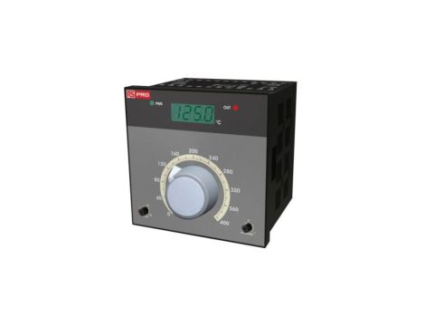 Regulator temperatury PID panelowy 2-wyjściowy, Uz 230 V AC, 0→ 400 C, 0→ 50 C., 72 x 72mm