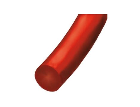 Zaokrąglony pas poliuretanowy, Czerwony, śr.: 8mm, dł. 30m, obc.: 13.84kg