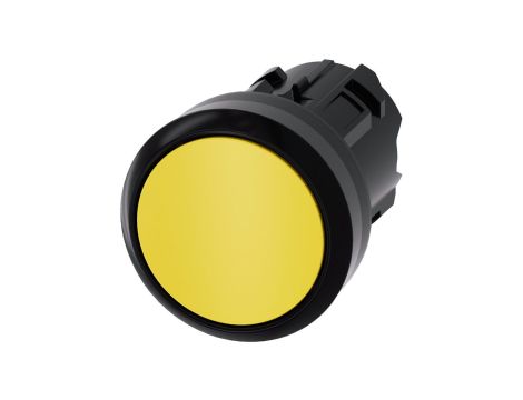Przycisk 22mm tworzywo żółty płaski z samopowrotem SIRIUS ACT 3SU1000-0AB30-0AA0