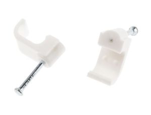 Spinka do kabli Prostokątna obejma do kabli, materiał: PE, 10 x 11.6 x 9.7mm, RS PRO