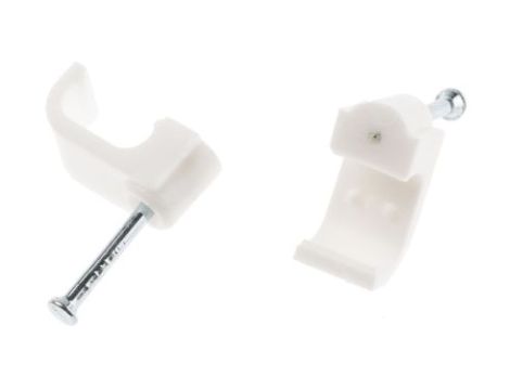 Spinka do kabli Prostokątna obejma do kabli, materiał: PE, 10 x 11.6 x 9.7mm, RS PRO