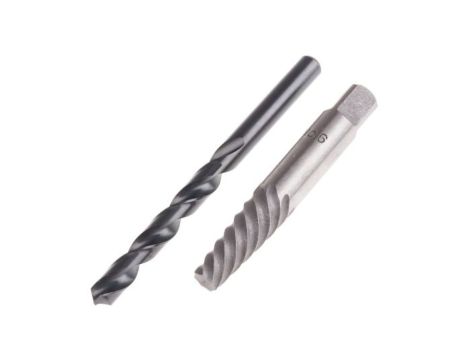 Wykrętarka do śrub, l. elementów: 2, w zestawie: Nr 6, 9.5 mm, Stal