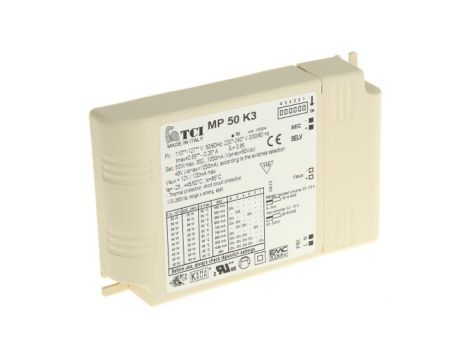 Statecznik do lamp, 50 W, typ: Elektroniczny, LED, 220 → 240 V, ściemnianie: Tak