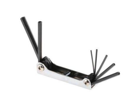 Zestaw kluczy imbusowych, 2,5 3 4 5 6 8 10 mm, 7 szt. 2.5mm, materiał: Stal chromowo-wanadowa, RS PRO