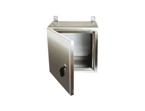 Szafka ścienna rozdzielcza, materiał: Stal nierdzewna typu 304, IP69K, 400 x 400 x 200mm, RS PRO