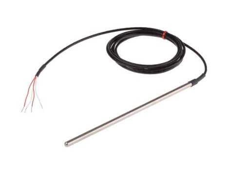 Termopara typ PT 100, -50C do +250C 200mm kabel 2m, Stal nierdzewna