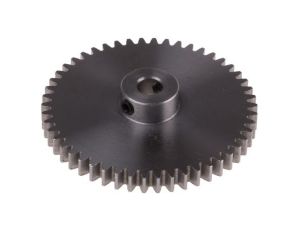 Koło zębate walcowe, moduł: 1, l.zębów: 50, śr. piasty: 14mm, śr. otworu: 6mm, Stal