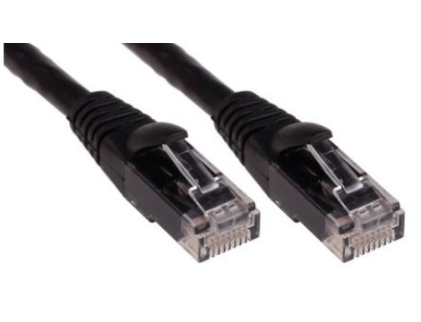 Kabel kategorii 6, Czarny, Wtyk RJ45/męski RJ45dł.: 3m, mat. koszulki: PVC