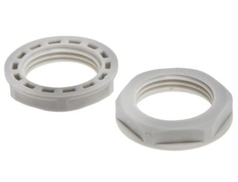 Nakrętka do dławnic kablowych, PG11, IP68, kolor: Szary, materiał: Nylon 66, RS PRO
