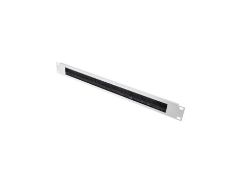 Panel przelotowy, Panel wejścia kabli, do użytku z: Moduł Rack 1U, materiał: Stal, 483 mm x 10 mm x 1 Ucal