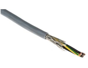Kabel sterowniczy CY 4-żyłowy Ekranowany Polichlorek winylu PVC, 0,5 mm, 50m, 9 A, Ø 6.5mm, RS PRO