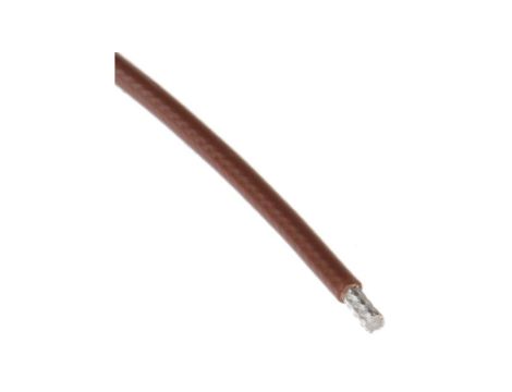 Kabel koncentryczny, RG178B/U, FEP, Brązowy Bez zakończenia Bez zakończenia, RS PRO Bez zakończenia