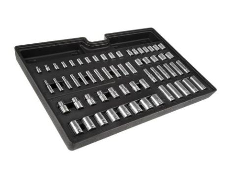 Zestaw nasadek 61 Piece 1/2 cala, 1/4 cala, 3/8 cala Kwadratowy Drive RS PRO